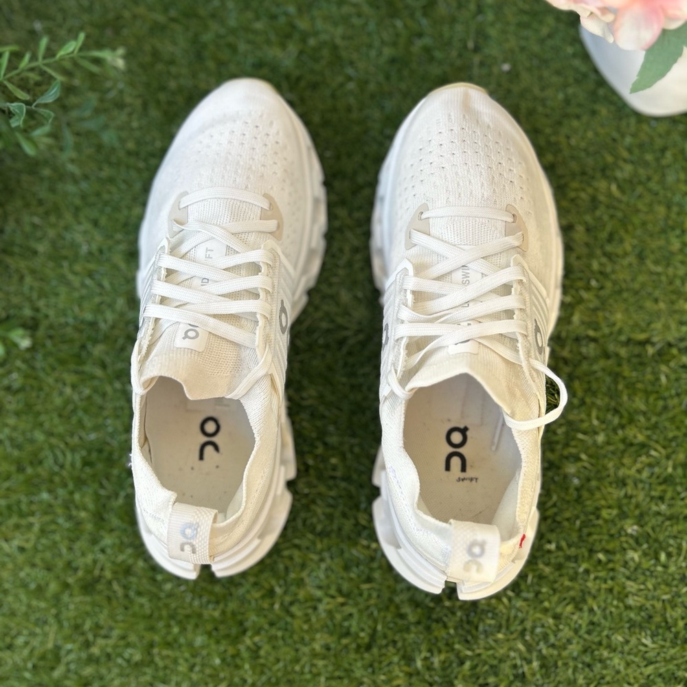 On Cloudswift Undyed white 
Sneakers women size 6 gently used - Picture 11 of 16